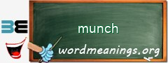 WordMeaning blackboard for munch